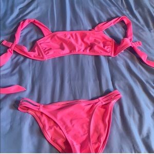 Hot pink bikini
